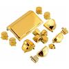 Perfect Part Set completo di pulsanti personalizzati Mod Kit per Sony Playstation 4 PS4 Controller di ricambio (oro cromato)