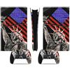 LNMLRBXEXZ Compatibile Con Adesivi Skin Per PS5 Slim Skin Disc Edition & Per Digital Console Controller Vinyl Cover Skins Wraps Scratch Resistant Compatible 14199 Avvolgimento(Disc Version)