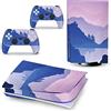 PDURMBUAB Nessuna Schiuma Nessuna Bolla Pelle Decalcomanie Anime Console Per PS5 Disk Edition 2 Controller Pellicola Vinile Avvolge, Durevole, Resistente Graffi 15062