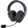 Annadue Cuffie da Gioco Wireless da 2,4 GHz, Cuffie Bluetooth 5.4 con Cancellazione del Rumore, Driver da 50 Mm, Luce RGB, Batteria Lunga 1200 MAh, per Musica di Giochi per PC (BLACK)