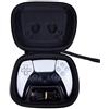 Khanka Custodia rigida di ricambio per controller wireless Sony PlayStation 5 DualSense (nero)