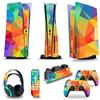 GALSOR Protettivo 15043 Per PS5 Console Disc Edition & Digital Sticker Vinyl Decal Cover Per Ps5 Controller & Charging Station & Headset & Media Remote Senza Bolle E Senza Residui(Disc Version)