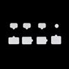 Generico Set di tappi antipolvere in silicone 8 in 1 console di gioco per Switch 2, protezione antipolvere console per Switch2 Accessori (Trasparente)