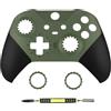 AARONMEI Kit di riparazione per guscio sostitutivo compatibile con Xbox One Elite Series 2 Elite 2 Core 1797W, inclusi anelli decorativi per joystick (Verde militare)