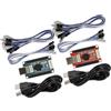 SJ@JX Arcade Game Encoder USB Zero Delay Controller Board Kit fai da te per pulsanti e joystick, luce di alimentazione a LED, compatibile con Raspberry Pi, Retropie, MAME, Windows