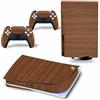 PDURMBUAB Nessuna Schiuma Nessuna Bolla Per PS5 Skin Disc Edition & Digital Console E Controller Vinyl Cover Skins Wraps Resistente Ai Graffi, Compatibile Con 351061(Disc Version)