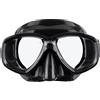 Cressi Perla, Adulto Piccolo Volume Interno in Silicone Maschera per Immersioni, Snorkeling Italiano di qualità dal 1946, Black/Black