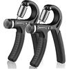 AIXPI 2 Pezzi Hand Grip, 5-60kg Pinza Mano, Regolabile Attrezzi Gripper per Allenamento Mani Avambraccio und Riabilitazione
