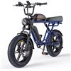 ENGWE M1 Bici Elettrica Uomo, 190KM/170KM,Autonomia Sistema con 20×4.0 Fat Tire,48V 15.6AH/28.6AH E-bike Off-roade Cambio 7 Velocità e Sospensione Completa (Nero, Ampere/ore, 15.6)