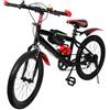 UESUENYENS 20 Pollici Mountain Bike Duro Acciaio Biciclette Doppio Freno A Disco Multi Velocità Per La Guida Su Strade, In Montagna (Rosso)