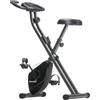 skandika Foldaway X-1000 - Cyclette richiudibile - fino 110 kg - Resistenza di 8 livelli regolabile (nero)