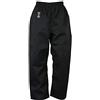 Playwell Martial Arts Karate Nero 100% Cotone Medio Peso Pantaloni - 9oz - Nuovo - Nero, 4/170cm