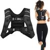 COSTWAY Giubbotto Zavorrato 8/15kg con Striscia Riflettente, Gilet con Pesi per Allenamento Forza e Resistenza, Nero (8)