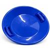 Generico Slittino da Neve Rotondo in Plastica con Maniglie - Colore Rosso o Blu - Antiscivolo - Resistente - Disponibile in Confezione da 1 o 2 Pezzi (Blu, 1)