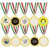 D&Vlab Kit Set 10 Medaglie Premiazioni Personalizzate con Logo, Immagine e Scritte - Ideale per Ogni Cerimonia di Premiazione Sportive Gare ed Eventi- Personalizzazione con Stampa a Colori (20)