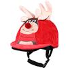 QHP Helmet Cover Christmas - Rosso