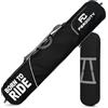 Ferocity Borsa da snowboard di alta qualità, 170 cm, per snowboard, robusta, per esterni, con vano portaoggetti, impermeabile, tessuto in poliestere 600D, con PVC impregnato, unisex, colore nero, Born to Ride