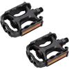 ECOVELO AXPEBI03 COPPIA PEDALI NERI PER MTB MOUNTAIN NW-223 TREKKING CITY BIKE BICI BICICLETTA RIFRANGENTI ANTISCIVOLO