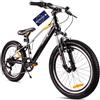 sun baby Verdant Bike Bicicletta per bambini 20 pollici ruota dimensioni da 6 a 10 anni altezza regolabile 6 velocità Shimano (Argento)