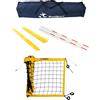 RomiSport Set di rete da pallavolo gialla 8,5 m con antenne e borsa portatile