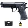 ECOMMUR Beretta M92FS ASM Molla (6 mm) | Pistola Airsoft calibro 6 mm + bottiglia + valigetta. Pistola per iniziare ad Airsoft (Potenza: 0,5 joule)