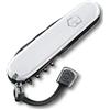Victorinox Spartan PS - Coltello tascabile con 13 funzioni, lama grande, apriscatole, cavatappi e cordoncino, colore: Bianco