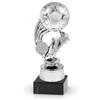 Generico Trofeo Calcio Personalizzabile - Coppa Sportiva in ABS - Premio Allenatore, Capitano o Miglior Giocatore - Coppe e Trofei (Altezza 18cm Silver)