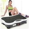 Willonin 3D Fitness Pedane Vibrante Dimagrante, Piattaforma Massage Esercizio Machine, Display LCD, Telecomando, Bande Elastiche - Bluetooth Music + Telecomando (nero-bianco)