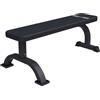 GORILLA SPORTS® Panca Piana - 110 x 58 x 40 cm, Cuscino Imbottito, Carico Massimo 250 kg, Nero/Bianco - Panca Piatta, per Sollevamento Pesi, Fitness, Allenamento, Palestra, Addominali (Nero)