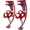 Skyrunner Scarpe da canguro per bambini e ragazzi, con trampoli da salto, per esercizi di fitness, colore rosso, portata 30-50 kg