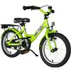 BIKESTAR Bicicletta bambini 4-5 anni ★ Bici bambino bambina 16 pollici Freno a pattino e freno a retropedale ★ 16" Classico Edition verde