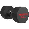 PROIRON Pesi Palestra in Acciaio 24 kg - Manubri Gommati Anti Collisione per Body Building, Pesistica Fitness, Allenamento (Singolo)