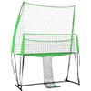 HIKUUER Rete di allenamento professionale per pallavolo, multifunzione, sistema di allenamento per pallavolo, altezza regolabile con borsa per il trasporto per casa, palestra, scuola, parco giochi (verde)