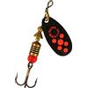 Mepps Cuiller Tournante A Palette Ovale - Mepps Black Fury N°3-6,5G - Noir Points Oranges