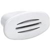 TREM TROMBA ELETTRICA OVALE DA INCASSO PER MOTOSCAFI - COLORE BIANCO - POTENZA 85 - 130X70 mm - INCASSO 80 X 40 mm