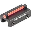 Toni System 1 pz Mirino per bindella larghezza 7mm per fucile, Fibra Ottica 1,5mm (Rosso)
