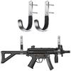 ACEXIER 1 Paio di Supporti Imbottiti per Montaggio a Parete per Pistola, Gancio a J per Fucile da Caccia, Ganci per impieghi gravosi, Set di Supporti rigidi in Acciaio Inossidabile AntiGraffio