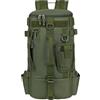 ノーブランド品 Tackle Box Zaino da pesca | Borsa da pesca all'aperto con supporto per canna | Borsa portatile per attrezzi da pesca Borsa da viaggio per pesca campeggio escursionismo, Verde militare, Vedi
