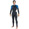 Mares Trilastic Steamer, Sottomuta o Muta per Acque Calde, Uomo, Nero/Blu, M