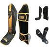 URBANSBEE Paratibia Kick Boxing Muay Thai - Kontact Parastinchi da Uomo per MMA Allenamento Sparring Arti Marziali Boxe Karatè Piedi Protezione Shin Guard
