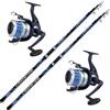 Generico Canna Pesca surfcasting STORIONE SPIGOLA ORATA MT. 4,20 combo scogliera + Mulinello 7000 kit Mare 2 pezzi