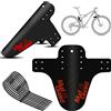 ZRWLZT 2 Pezzi Parafango MTB Carbonio Set Parafango per Mountain Bike Paraspruzzi Bicicletta Parafango Anteriore e Posteriore, per la Maggior Parte delle Bici, Mountain Bike, Bici da Strada, MTB