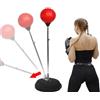 FFitness PUNCHING BALL BOXE REGOLABILE PER ADULTI | STAND SPEED BALL SFERA DA PUNZONATURA SACCO DA TERRA PUGILATO
