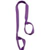 Zambuph Tappetino da yoga Cinturino in cotone Tracolla sportiva regolabile Borsa multifunzionale Cinghie elastiche per esercizi 160x3,8 cm, Viola