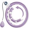 SPORTNOW Hula Hoop Hula Hoop Fitness - Cerchietto per massaggi, regolabile da 76 a 113 cm, circonferenza vita 16 segmenti rimovibili, fitness, rosa