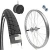 ECOVELO Ruota Cerchio Posteriore 24 x 1.75 con Mozzo 6/7 + Copertone 24x1.75 + Camera d'aria x City Bike Bici da passeggio