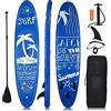 COSTWAY SUP Stand Up Paddle Board Tavola da SUP Gonfiabile con Borsa e Pinne (Azzurro, M (305x76x16cm))