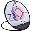 OVAQUIXI Rete per Scheggiature, Rete da Pratica Pieghevole per Scheggiature da Golf con Borsa per il Trasporto, Diametro 51 Cm/20,1 Pollici, per Cortile Interno Ed Esterno