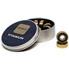 Mosaic Mercantile MOSAIC COMPANY Super Titanium 1 ABEC 7 608RS Mosaic Bearings Accessorio per Cuscinetto Skateboard, Adulti Unisex, Nero (Black), Taglia Unica