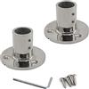 Zerniple - Supporto per flangia, in acciaio INOX 316, per ringhiere e barche, confezione da 2